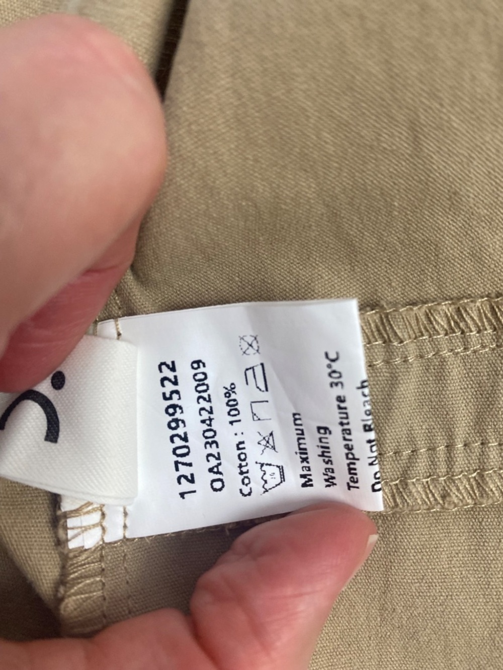 COMMENSE 100% Cotton V-Neck Vest Tailored Leg Short Set in Tan Size XS*** - Picture 7 of 12